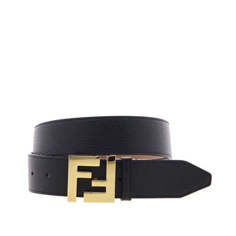 cinturón de cuero mujer Fendi accesorios negro J04T4L253